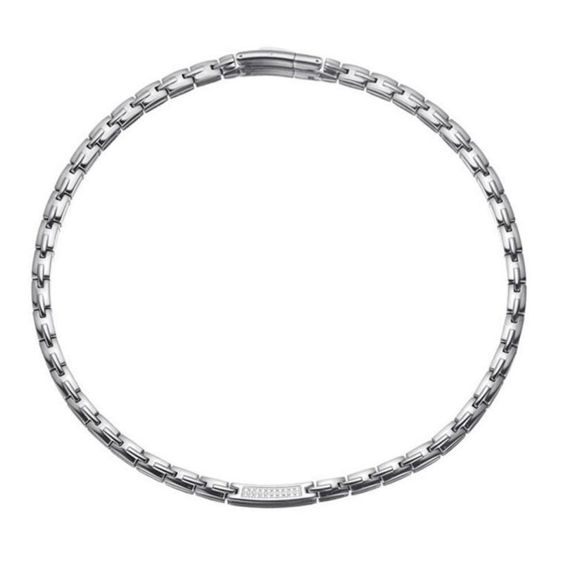 Unique Metal Chain Shiny Resin Necklace