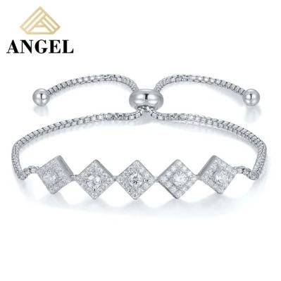 Fashion Accessories Fashion Jewelry New Style Hip Hop Jewellery AAA Charm Cubic Zirconia Moissanite Bracelet