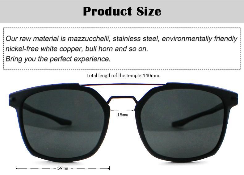 Simple Design Popular Metal Frame Wholesale Polarized Men Sunglasses
