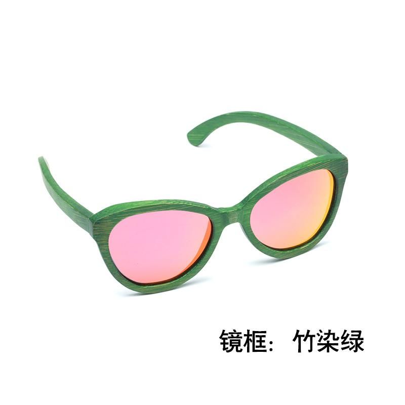 Trending Products Vintage Green Bamboo Wooden Sunglasses