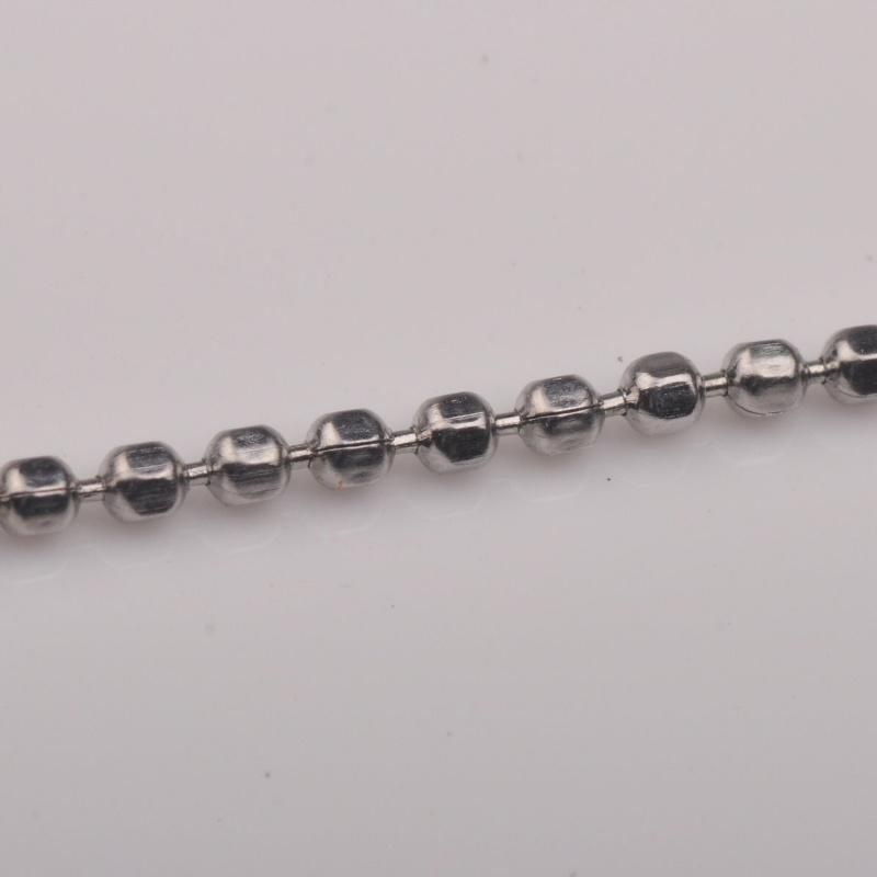 Fashionable Necklace Stainless Steel Cut Bead Chain Made of Jewelry