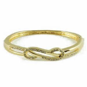 14k Gold Plating Simple Design Fashion Jewelry Bangle (A02618B1W)