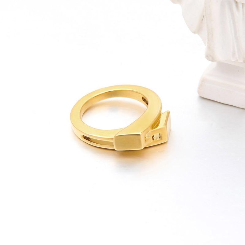 Mini Simple Matte Gold Ladies Finger Ring Women Accessories Fashion Rings Jewelry