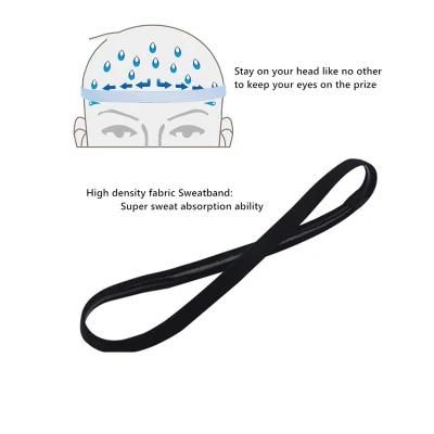 Custom Logo Sport Headband for Women Non-Slip Fitness Hairband