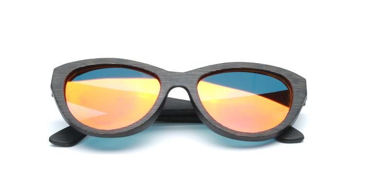 Wholesale Fashion Polarized UV400 Promotional Color Party Wooden Sunglasses