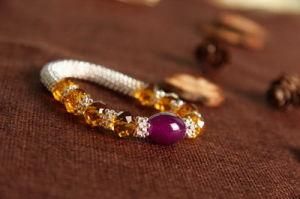 Elegant Beautiful Bead Glass Bracelet