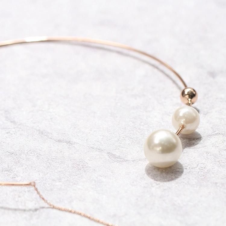 Elegant Big White Imitation Pearl Choker Necklace Clavicle Chain Fashion Necklace for Women Wedding Jewelry Collar 2022 New Dropshipping Wholesale