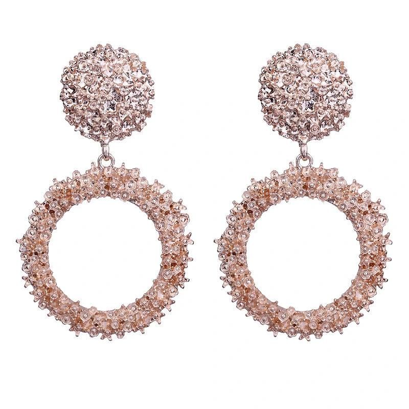 Women Big Vintage Fashion Wedding Drop Earrings Fine Jewelry