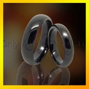 Fashion Black Tungsten Ring Couple for Engagement