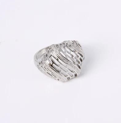 Fashion Design Rhodium Plated Ring