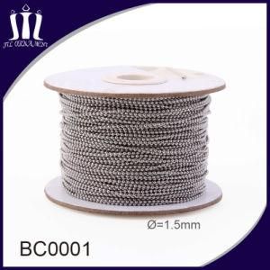 High Quality 1.5mm Stainless Steel Ball Chain Roll