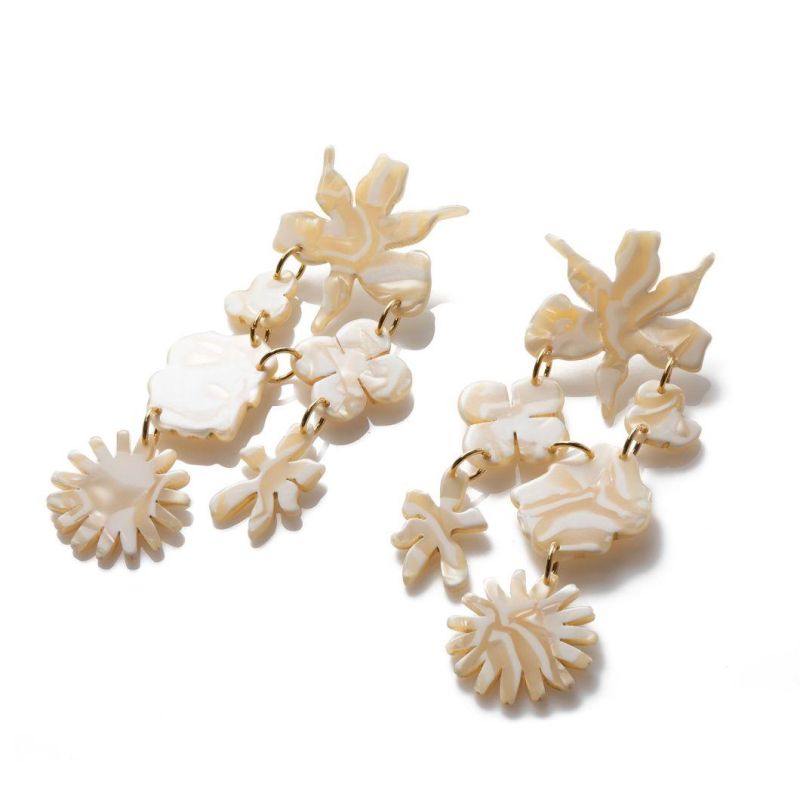 Fashion Flower Dangle Earrings Jewelry