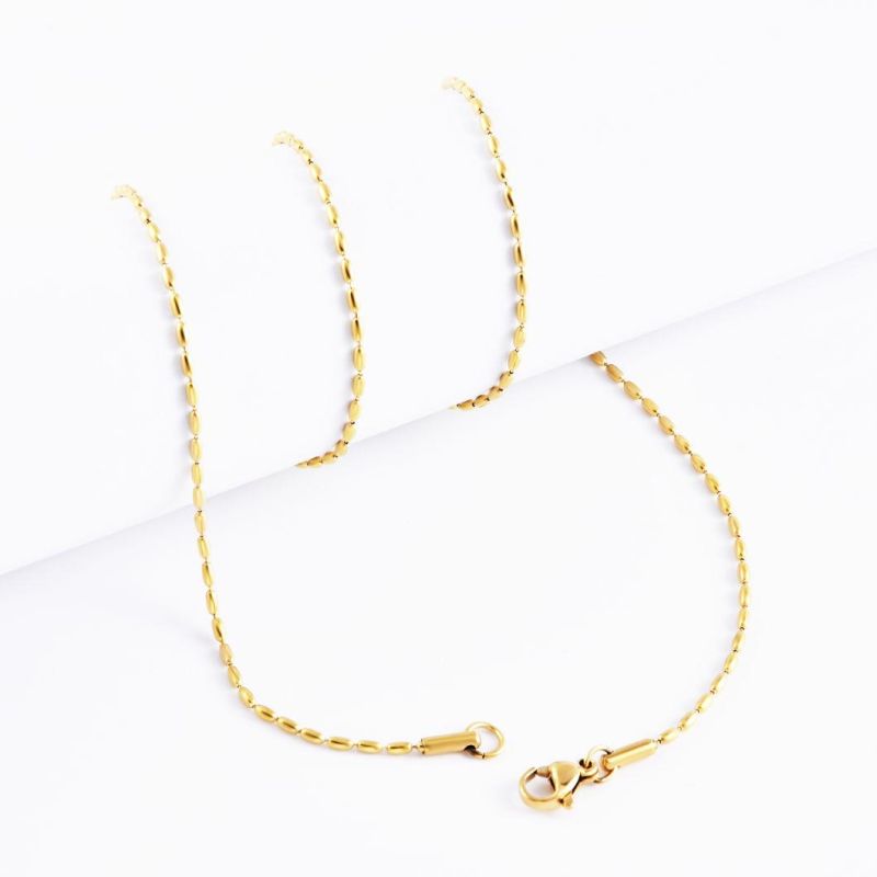 Fashion Necklace Stainless Steel Jewelry Chain Bracelet Anklet Fashion Accessories Jewelry