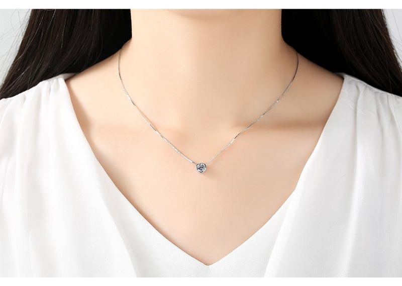 Fashion Jewellery Eye of The Sky Zircon Charm Pendant Necklace for Women