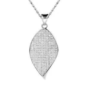 Fashion 925 Sterling Silver Micro Paved CZ Pendant Jewelry