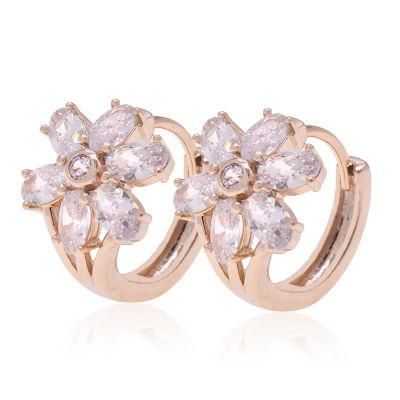 Exquisite Flower Shape Ladies Earrings Jewelry