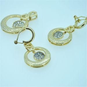 2014 Newest Design Alloy Gold Plated Fashion Jewellry Set/22k