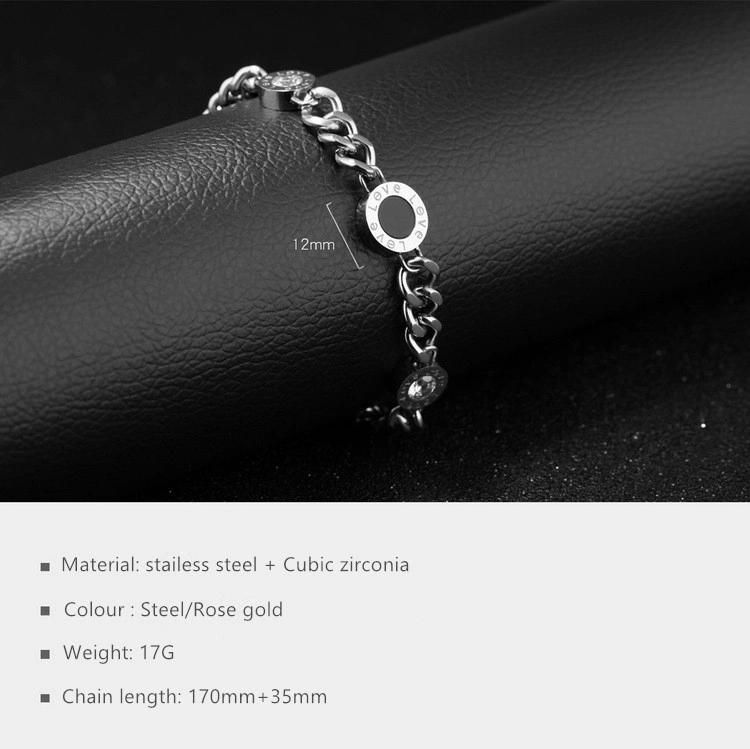 Stainless Steel Jewelry Roman Bracelet Br851