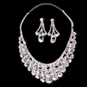 Wedding Bridal Rhineston White Bride Necklace Zsv014