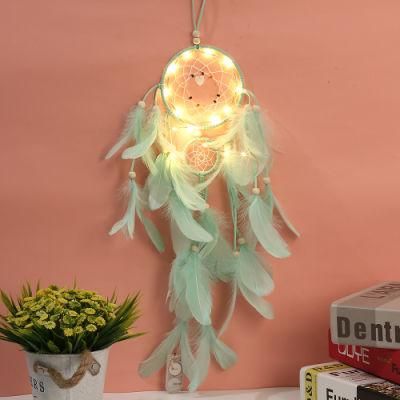 Lovely Colored Feather Dream Catcher Hanging Decoration Romantic Gift