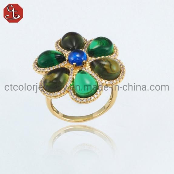 Fashion Custom CZ 925 Sterling Silver Rings Jewellery Jewelry for Trendy Women