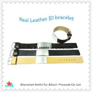 Fashion Real Leather Bracelet with Stainless Steel Buckle (XXT10018-21)