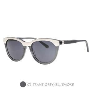 Acetate&Nylon Polarized Sunglasses, Vintage Fashion Round Frame A19009-01
