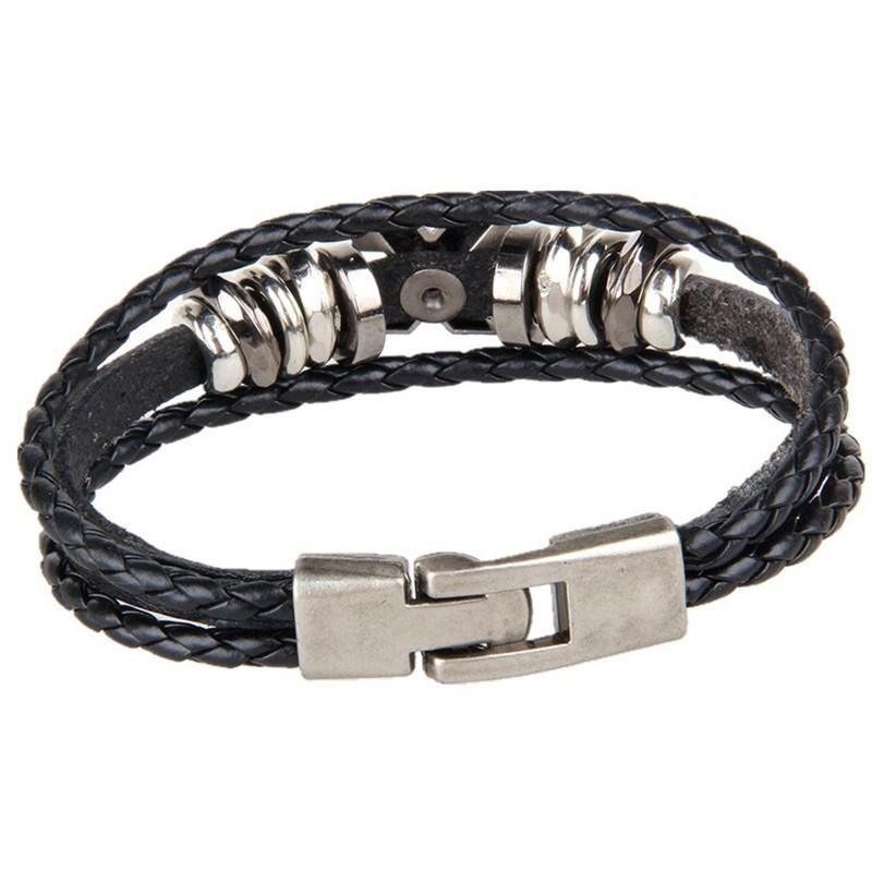 X Men′ S Leather Fashion Accessories Braided Bracelet Fashion Jewelry