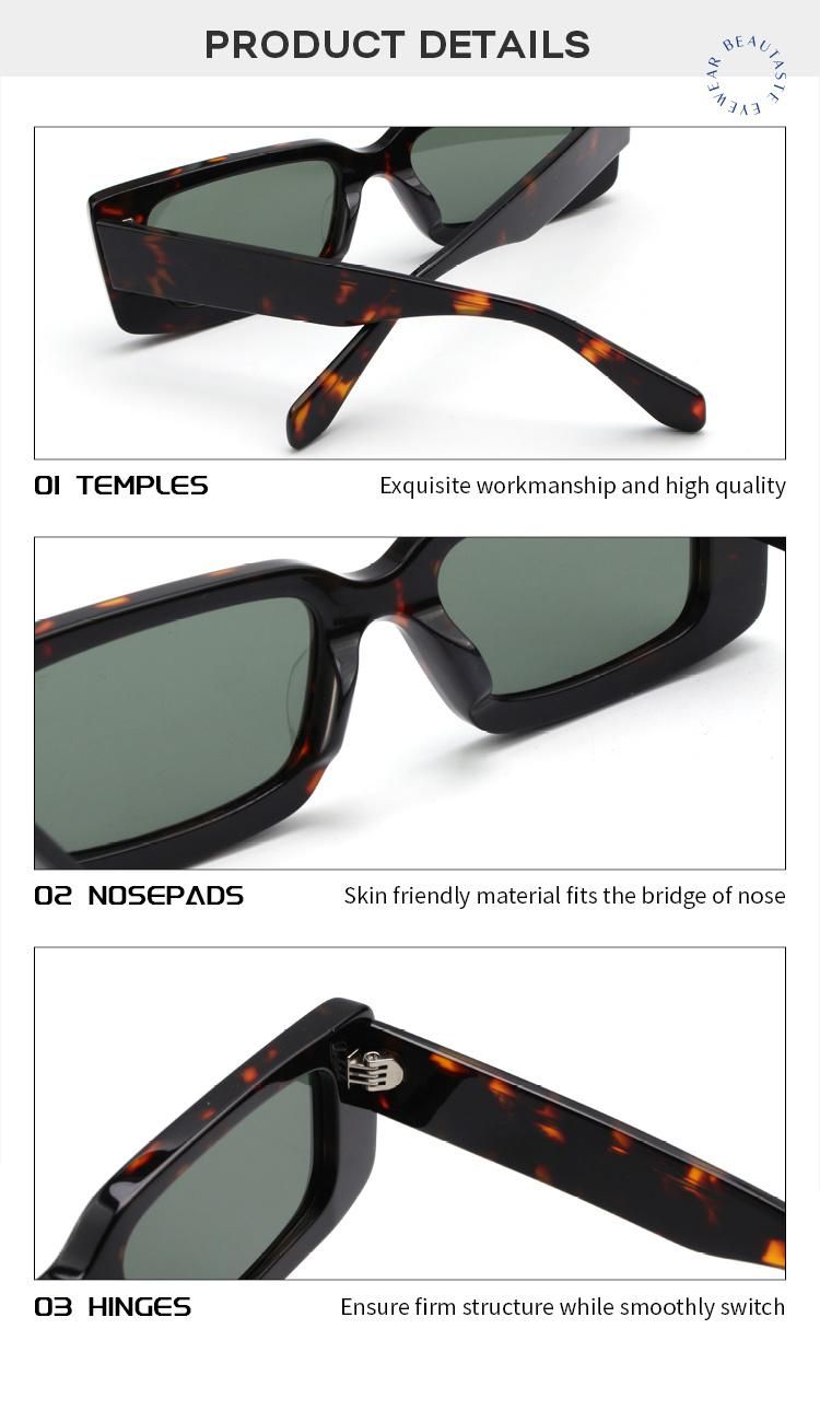 Wholesale 2022 New Fashion Rectangle Sunglasses High Quality