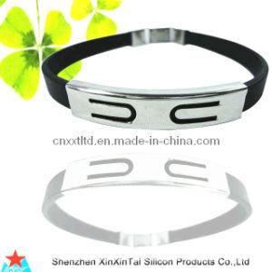 Silicone Bracelet With Stainless Steel Buckle (XXT10016-6)