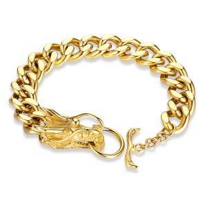 Fashion High Quality Dragon Clasp &#160; Stainless Steel Men Bracelet&#160;