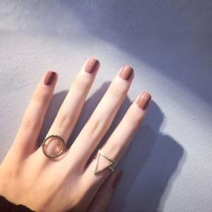 Women Fashion Jewelry Stainless Steel Baguette Finger Ring