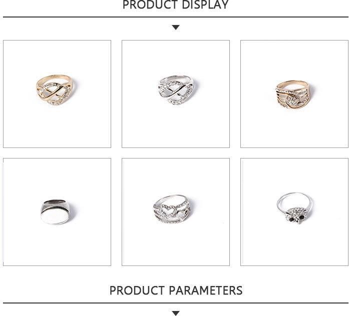 New Product Fashion Jewellery Silver Ring with Rhinestone