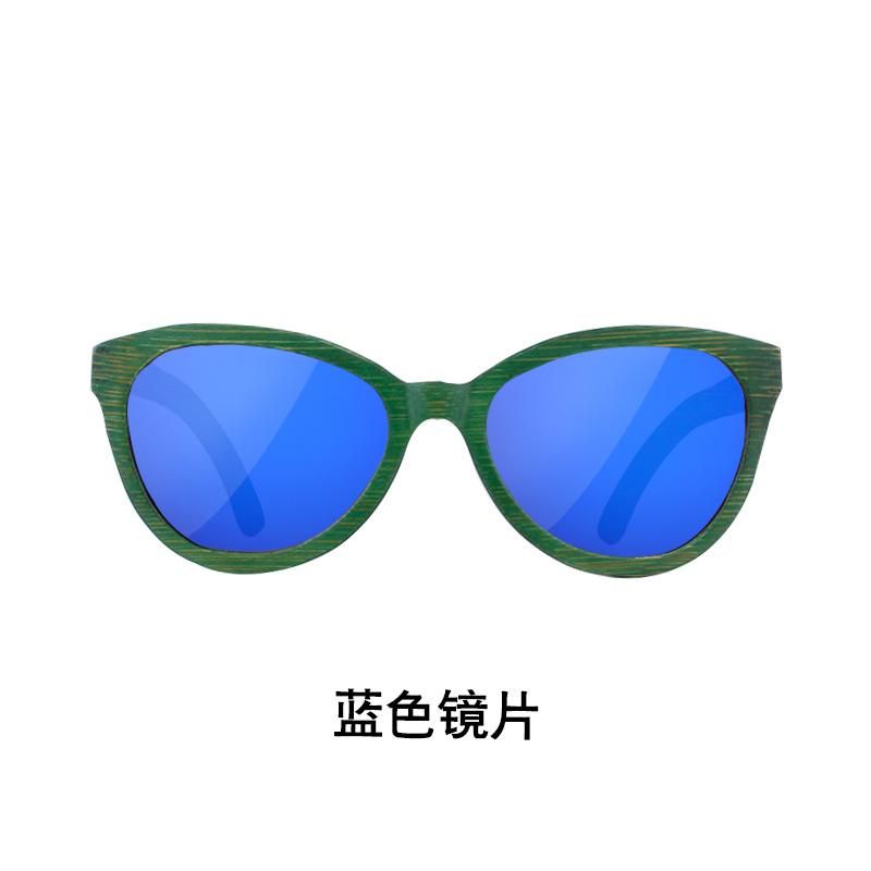 Trending Products Vintage Green Bamboo Wooden Sunglasses