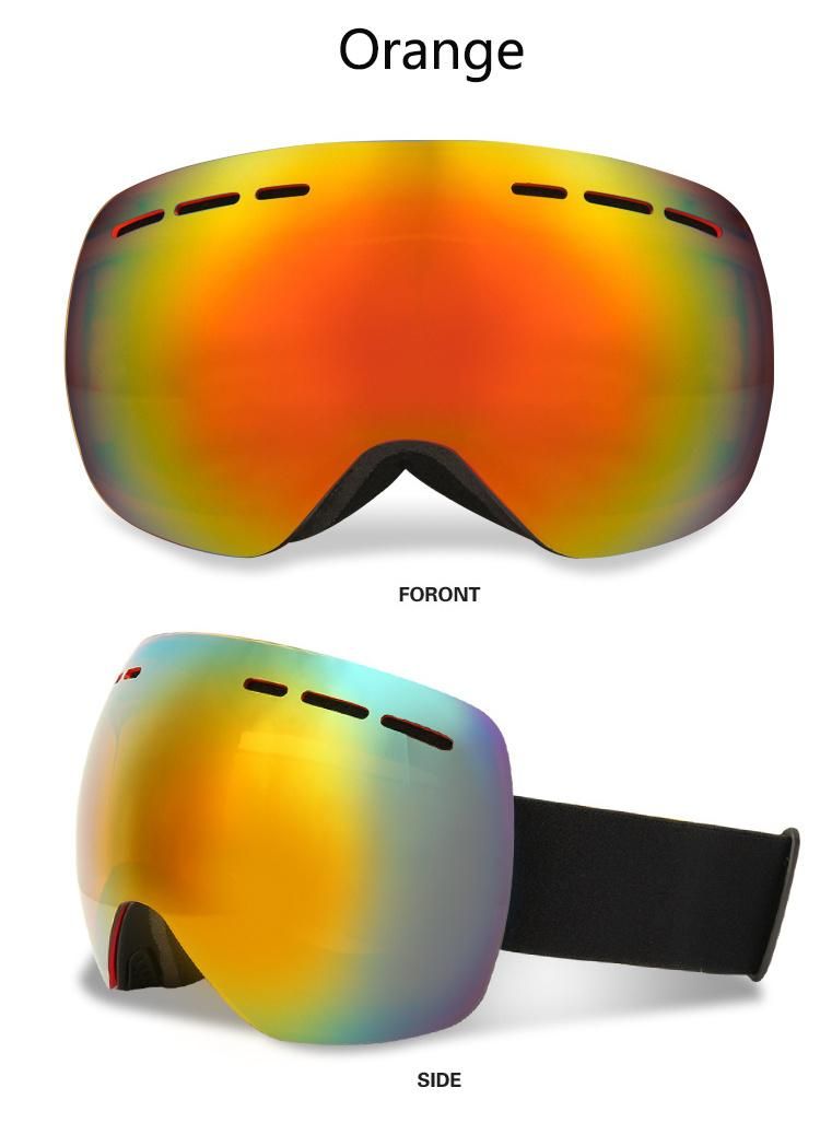 Women Men Newest Style Frameless Googles Large Spherical Double Durable Fashion Anti-Fog Outdoor Ski Googles