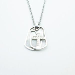 Fashion Stainless Steel Inlaid Shell Necklace Jewelry