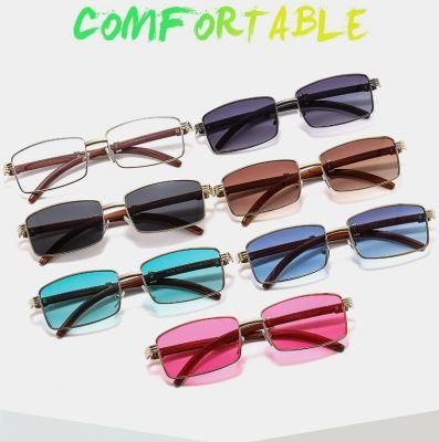 New Metal Small Square Sunglasses Sunscreen Sunglasses