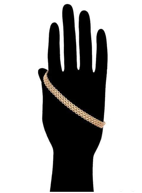 Jewelry Fashion Gold Bracelets Neutral Minimalist Pattern 18K Gold Plated Bracelets
