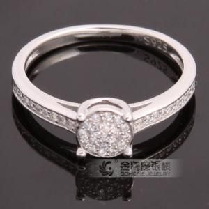 Fashion Micro Pave Setting Rings in Solid 925 Sterling Silver