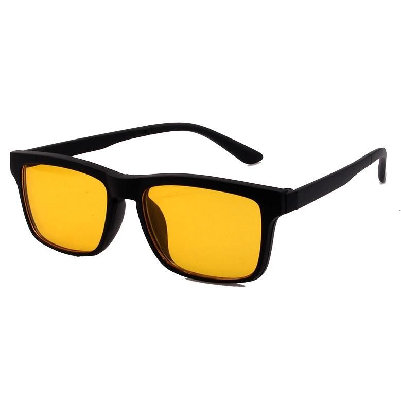 2017 Hot Selling Square Shape Clip on Sunglasses