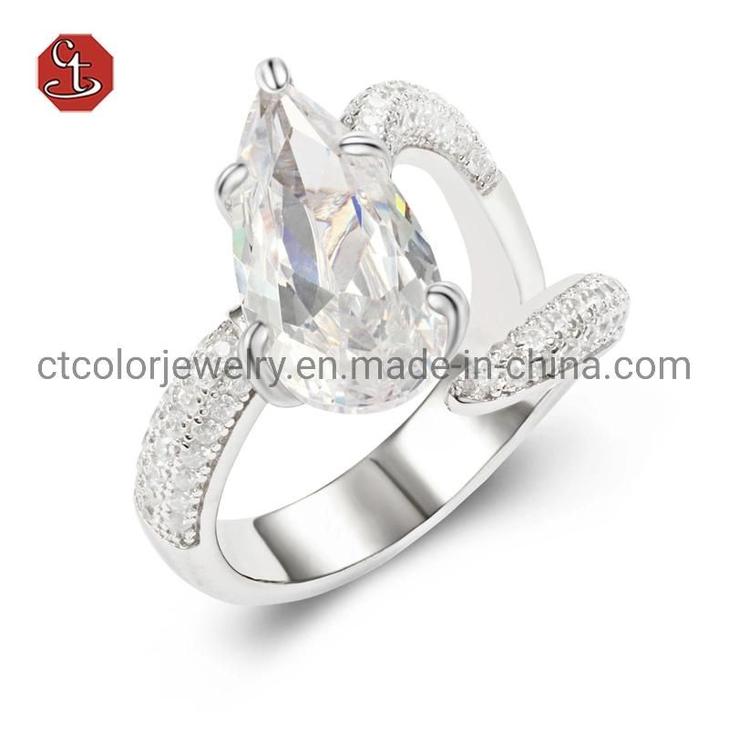 Fashion 18K 14K Gold Plated Fashion Wedding Stainless Steel Silver Man Finger Rings Design Engagement Jewelry