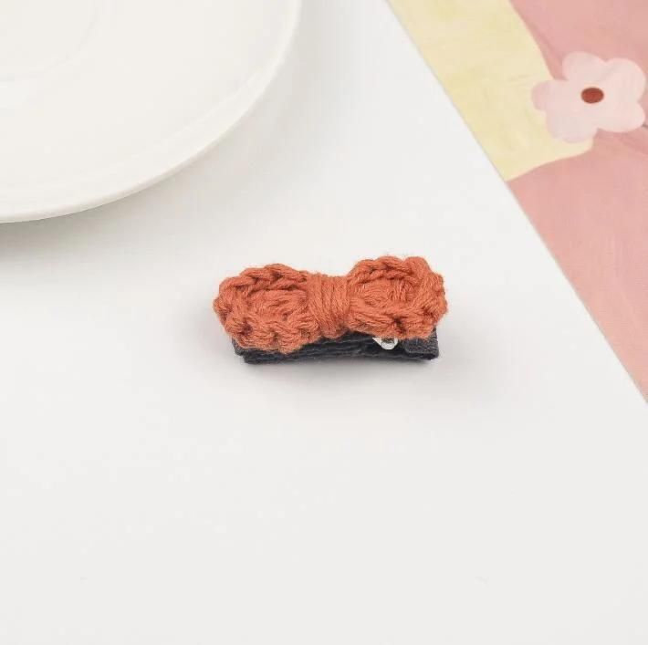 Crochet Bow Hair Clips Customized Color