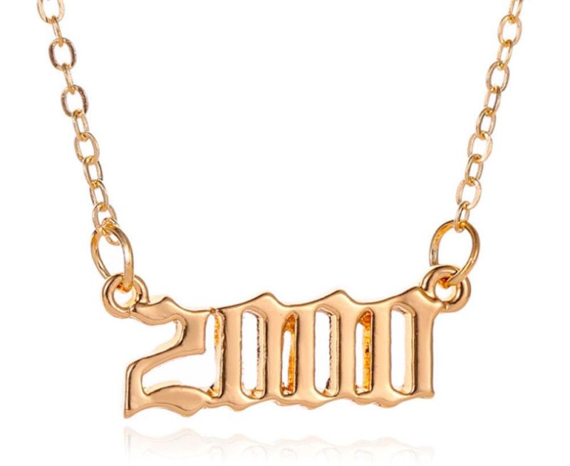 Special Birthday Gift Birth Year Necklace Personalized Number Necklace