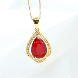 Wholesales Women Fashion Jewelry Copper Pendant with Glass/Zircon