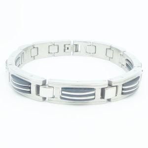 Fashion Jewelry Silicone Bracelet Stainless Steel Jewelry