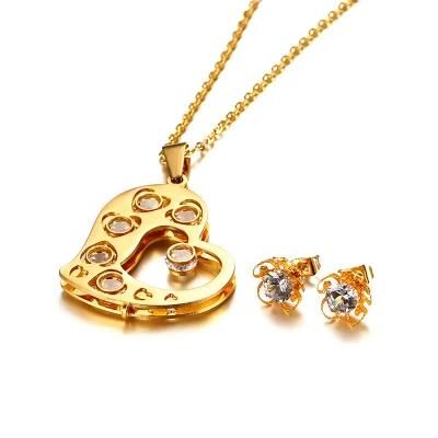 Wholesale Cheaper Models Womens Set Stainless Steel Jewelry Set