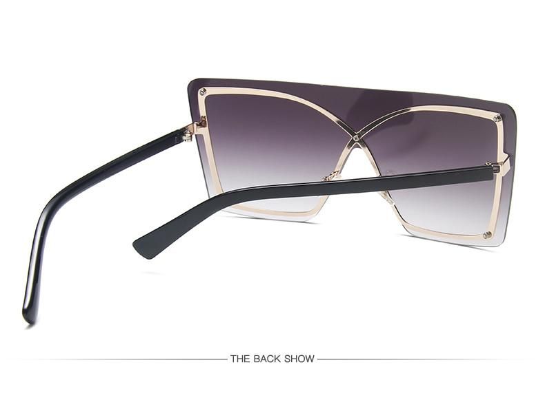 One Piece Sunglasses Big Frame One-Piece Female Personality Ocean Sunglasses