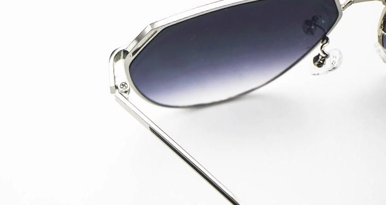 Oversize Top Flat Metal Frame Women Wholesale Sunglasses