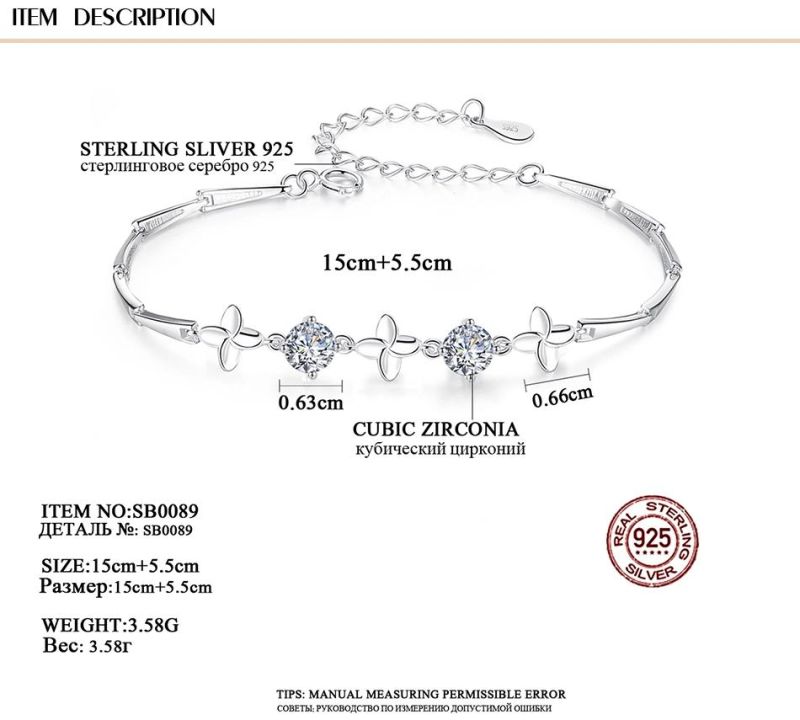 Girls Statement Unique Jewelry Versatile Zircon Bracelet