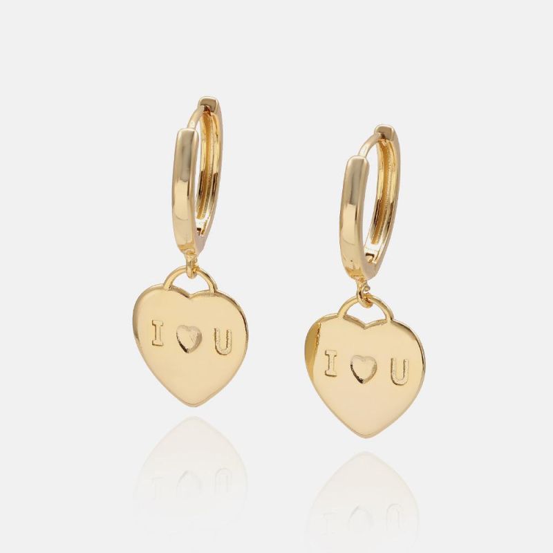 Valentine′ S Day Gift Women Heart ′ I Love You′ Pendant Jewelry Set